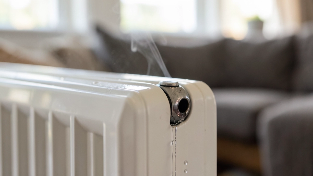 czy jak leci woda z grzejnika to jest odpowietrzony